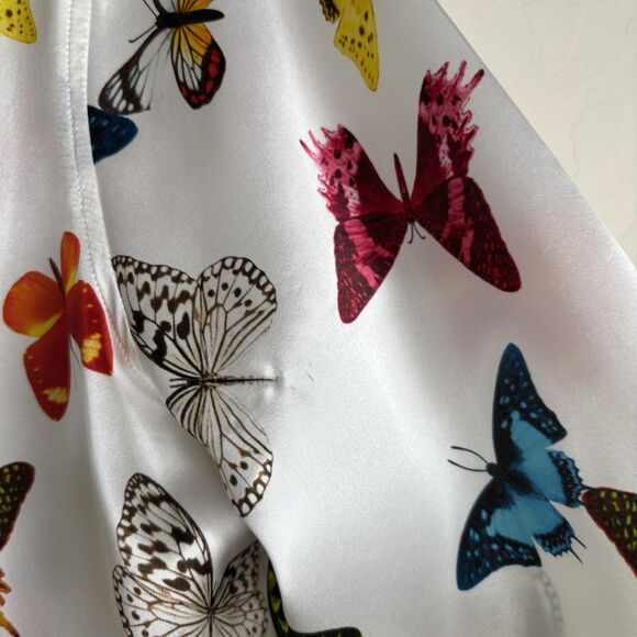 L'Agence Dani Butterfly Silk Blouse - Picture 8 of 10